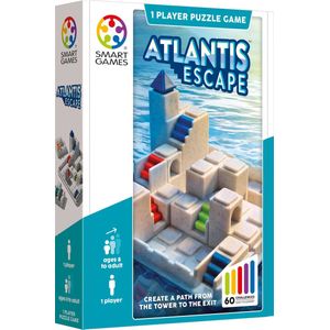 SmartGames Atlantis Escape - Puzzelspel voor kinderen vanaf 7 jaar met 60 opdrachten