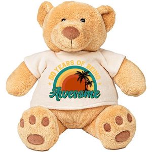 50 Years Of Being Awesome Pluche Beer - jarig - cadeau - verjaardag - verjaardagcadeau - knuffel