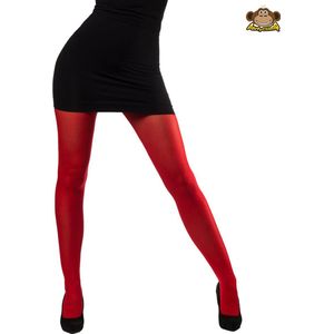 Partyxclusive Panty Dames Nylon Rood One-size