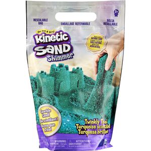 Kinetic Sand - Sprankelend Blauwgroen Natuurlijk Glinsterend Zand - 907 g - Sensorisch speelgoed