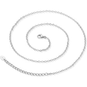 Schakelketting - 18k Witgouden Aanpasbaar