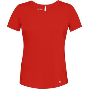 Under Armour Speed Stride Short Sleeve Sportshirt Dames - Radio Red - Maat XS