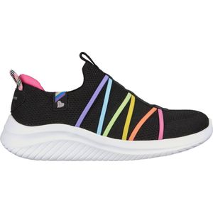 Skechers Ultra Flex 3.0 Meisjes Sneakers - Zwart/ Multicolour - Maat 27