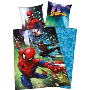 Spiderman Marvel-dekbedovertrek, 1 dekbedovertrek 140 x 200 cm, 1 kussensloop 63 x 63 cm