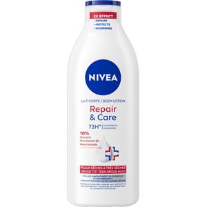 NIVEA Repair & Care Bodylotion - Bodycrème Zeer Droge Huid - 72u Hydraterende Lotion Serum - 400 ml