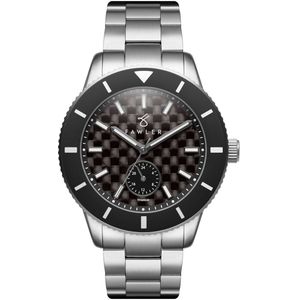 Fawler Makalu Limited-Edition Geborsteld Titanium Carbon Fibre Duik Horloge voor Mannen