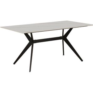 Dimehouse Eettafel Grace marmerlook wit 170 x 90 x 76 cm - 170 x 90 x 76 cm - Marmer - Scandinavisch & Basic - Rechthoek