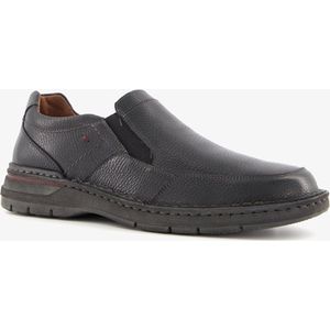 Hush Puppies leren heren instappers zwart - Maat 43 - Uitneembare zool