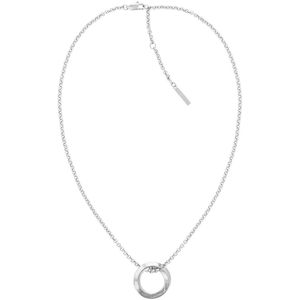 Calvin Klein CJ35000306 Dames Ketting - Collier - Sieraad - Staal - Zilver - Anker - 45 cm lang