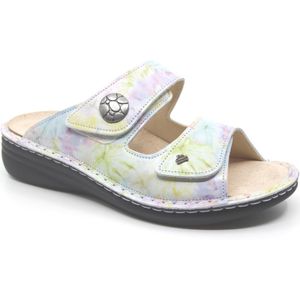 Finn Comfort, MOOREA, 02642-791400, Multicolor flower print slipper wijdte H