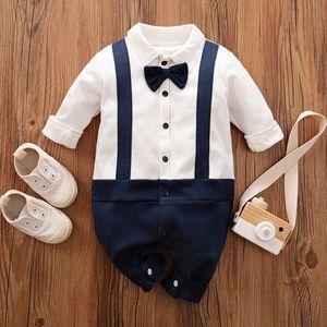 Baby strikje jarretel jumpsuit voor heren (90cm)