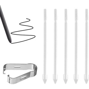 5 x Reservepunten voor S Pen - Compatibel met Samsung Galaxy Tab S7 FE, S7, S7+, S8, S8 Ultra, Note 8/9 - Wit