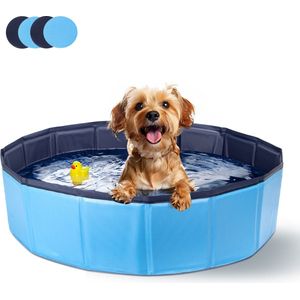 Nobleza R48 - Opvouwbare hondenzwembad - 80x20 cm - Zwembad voor dieren - Blauw