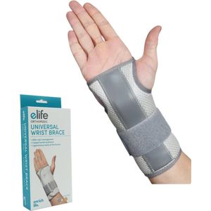 Elife Orthopedische Polsbrace S/M - Met Spalk - Ademend - Comfortabel - Links en Rechts te gebruiken