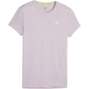 PUMA RUN FAVORITE HEATHER SS TEE W Dames Sportshirt - Grape Mist Heather