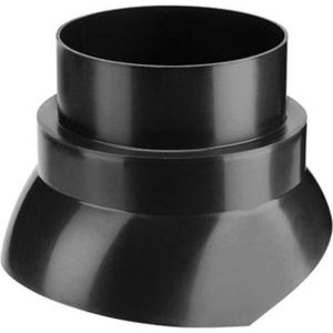 Burgerhout Scharnierstuk rookgas 130mm F150 zwart