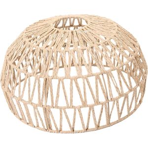 Inovra ® Hanglamp Kap Plafondlamp Kap Rieten Mand Kroonluchter Papier Touw Geweven Lampenkap Lampbeschermer voor Keuken Eiland, Woonkamer, Café