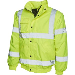 Uneek UC804 Veiligheidsjas Hi-viz Bomber Geel S