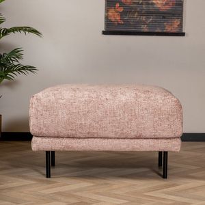 Bronx71® Hocker Denver stof chenille roze