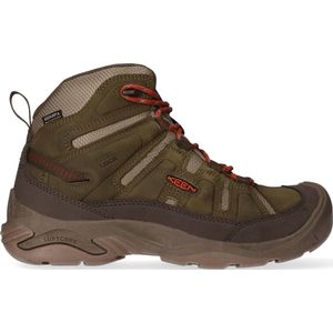 Keen Circadia Mid Heren Wandelschoenen Dark Olive/Potters Clay - Groen - Leer - K1026766