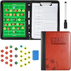 Magnetisch Tactiekbord - Voetbal Tactisch Bord - 60x90 cm - Met Markers en Magnetische Stukken - Training en Wedstrijd Gebruik