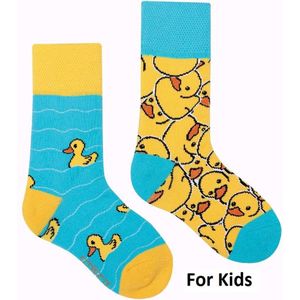 Sokken - print - design - maat 33-38 – eendjes - water - dieren – multicolor - cadeau – geschenk – feest – feestdagen