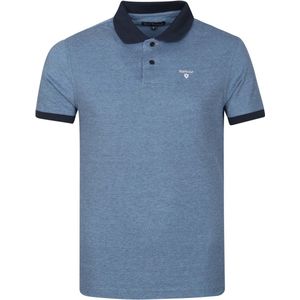 Barbour - Basic Pique Polo Donkerblauw - Modern-fit - Heren Poloshirt Maat L