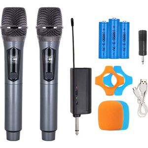 Draadloze Microfoonset - Plug-in Ontvanger - 2 Microfoons - Karaoke