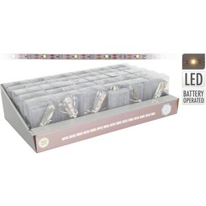 Kerstverlichting - Ledstrip 3mtr 90led Ww Bo 3xaa