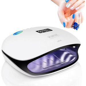 48 W UV-LED nageldroger met automatische sensor en LCD-display voor gelnagels - draagbare nageldroger