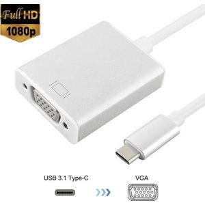 DrPhone® USB-C naar VGA Adapter USB 3.1 Type C Man-vrouw VGA Converter Kabel 1080P - Kabel