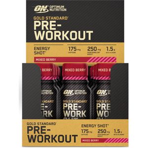 Gold Standard Pre-Workout Shot (12x60ml) Mixed Berry