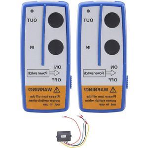 Houd de draadloze Lierafstandsbedieningsset 12V 50ft Handset Schakelaar Afstandsbediening Vast Vooruit Achteruit met de Hand Console voor Truck ATV.