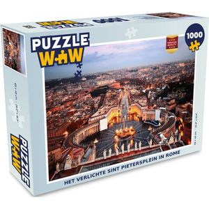 Puzzel Sint Pietersplein - Rome - Italië - Legpuzzel - Puzzel 1000 stukjes volwassenen