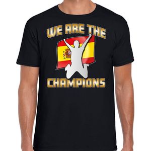 Bellatio Decorations Verkleed shirt voor heren - Spanje - zwart - voetbal supporter - themafeest