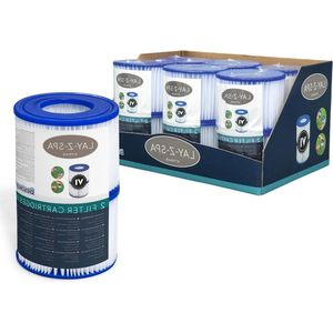 Filter Cartridge VI voor Lay-Z-Spa 58323-6 stuks Twin Pack - Bestway Filter - Miami Vegas Monaco