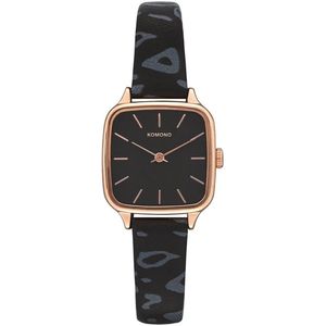 Komono Kate Animal Black Polshorloge W4264 Dames