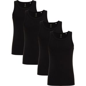 WE Fashion Heren underwear singlet, 4-pack