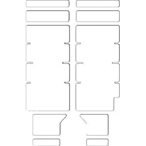 Lizard Skins Voorvorkbeschermer 269 Mm Transparant 10-delig