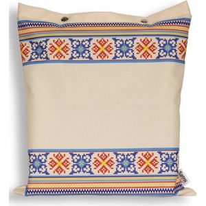 Tas folk krzczonowski kruis geïmpregneerd beige