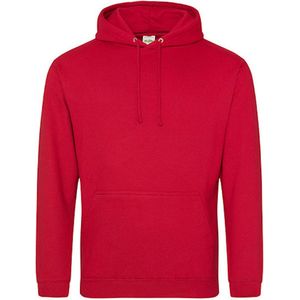 Just Hoods 'College Hoodie' Vuurrood Maat 5XL