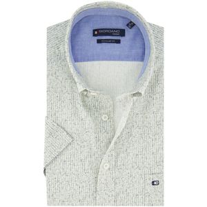 Giordano casual overhemd korte mouw groen