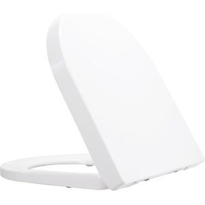 Softclose D-vormige wc-bril met Quick Release-functie en eenvoudige reiniging - montage van bovenaf met duroplast toiletdeksel