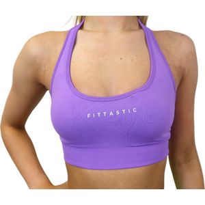 Fittastic Sportswear Open Back Bra - Dreamy Purple - Paars - S