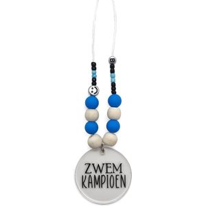 Zwemdiploma B Ketting - Zwemdiploma Cadeautje - Cadeau - Zwemkampioen - Blauw - Jongens - Zwemdiploma Gehaald!