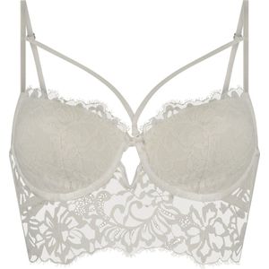 Hunkemöller Dames Lingerie Voorgevormde longline beugel bh Isabella - Wit - maat E70