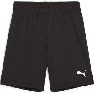 PUMA teamGOAL Shorts Jr Unisex Sportbroek - Puma Zwart-Puma Wit - Maat 128