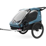 Thule | Courier 2 Fietskar / Hondenkar Aegean Blue incl. Dog Trailer Kit