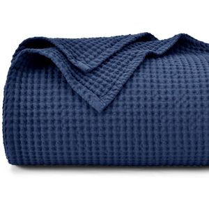 My Ninki ® Zachte en Luxe Wafelpiqué Katoenen Deken voor Comfort en Stijl in Huis