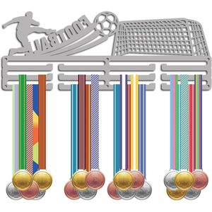 Voetbal medaille hanger display - Meer dan 60 medailles - Athleet awards - Muur mount decor